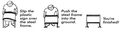 Yard Bag signs