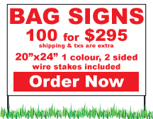 Lawn Bag Signs