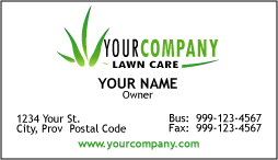 Landscape & Lawn Care Business Cards