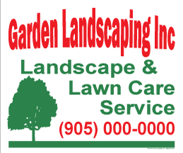 Landscape Lawn Sign