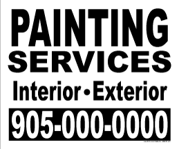 Painting Lawn Sign