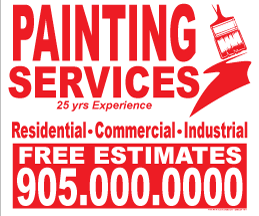 Painting Lawn Sign