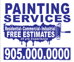 Painting Lawn Sign