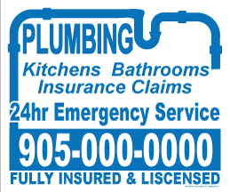 Plumbing Lawn Sign