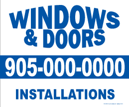 Windows Lawn Sign