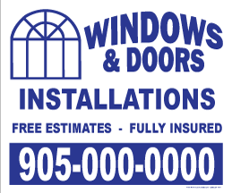 Windows Lawn Sign