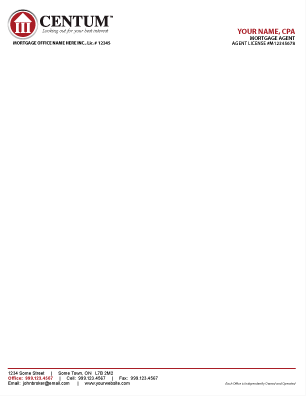 Centum Letterhead