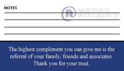 Mortgage Intelligence Business Cards