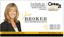 Century 21 Business Cards