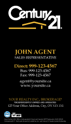 Century 21 Business Cards