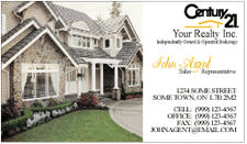 Century 21 Business Cards
