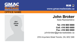 GMAC Real Estate Business Cards