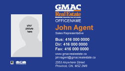 GMAC Real Estate Business Card