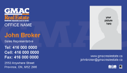 GMAC Real Estate Business Card