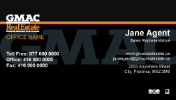 GMAC Real Estate Business Cards