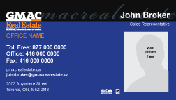 GMAC Real Estate Business Cards