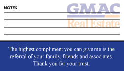 GMAC Real Estate Business Cards