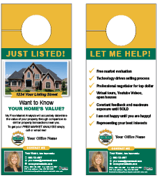 HomeLife Realty Door Hanger Template