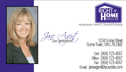 Right At Home Realty Business Cards