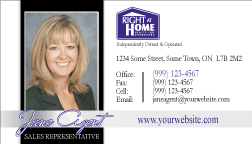 Right At Home Realty Business Cards