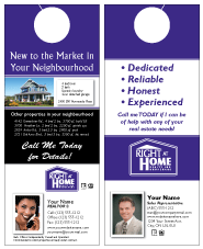 Right At Home Realty Door Hanger Template