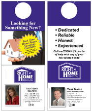 Right At Home Realty Door Hanger Template