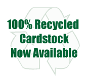 100% Recycled Card stock