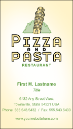 Restaurant Business Cards