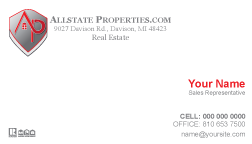 Allstate Properties Business Cards