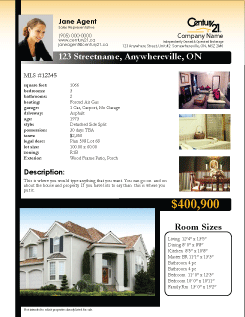 Century 21 Postcard Template