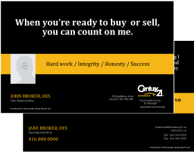 Century 21 Postcard Templates