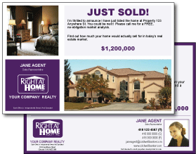 Right At Home Realty Postcard Template