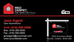 Red Carpet Realty Business Cards