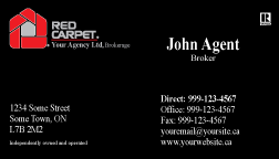 Red Carpet Realty Business Cards