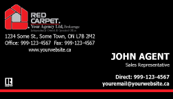 Red Carpet Realty Business Cards