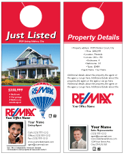 Re/Max Door Hanger Template