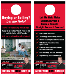 Re/Max Door Hanger Template