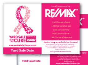 ReMax Breast Cancer Yardsale Postcard Template