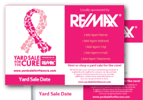 ReMax Breast Cancer Yardsale Postcard Template