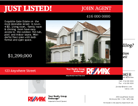 Re/Max Postcard Template