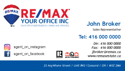 Re/Max Business Cards