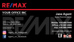 Re/Max Business Cards