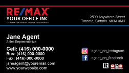 Re/Max Business Cards