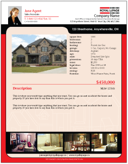 Royal LePage Listing/Feature Sheet Template
