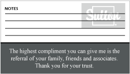 Sutton Group Business Cards